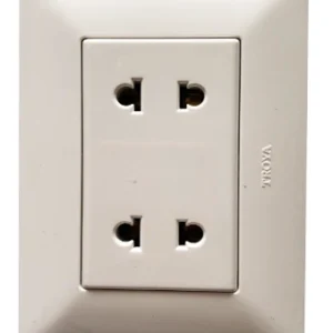 TOMA DOBLE UNIVERSAL 1 DADO "TROYA" 15AMP, SERIE MILAN, MASTER 200