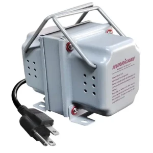 TRANSFORMADOR 100W 220-110V "HURRICANE" PLOMO Y ASAS T/UNIVERSAL C/LT