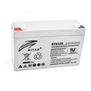 BATERIA RP VRLA 6V 12AH TERMINAL F1/F2 / PESO 1.65KG / MEDIDAS 150x50x93x(99)MM